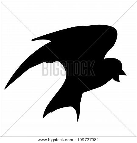 Bird Silhouette. Vector EPS 10.