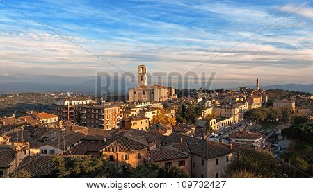 Panoramic view of Perugia - Italy - umbria