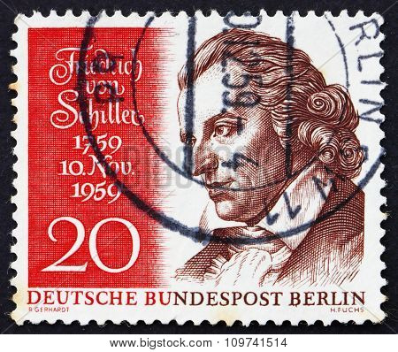 Postage Stamp Germany 1959 Friedrich Von Schiller