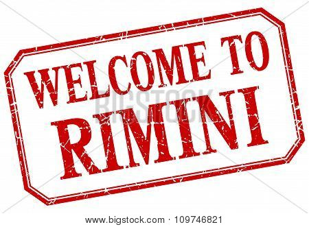 Rimini - Welcome Red Vintage Isolated Label