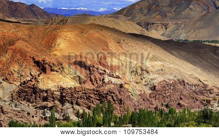 Ruins At Basgo Monastery, Ladakh, India