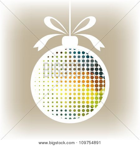 dots christmas ball
