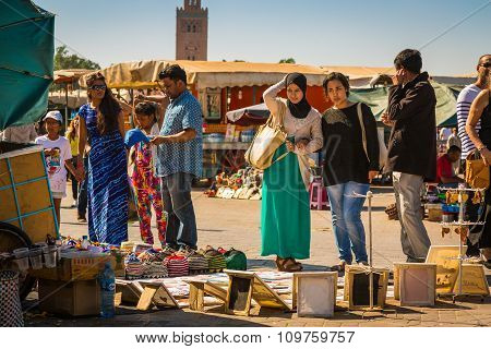 On The Jemaa El Fna Square In Marrakesh