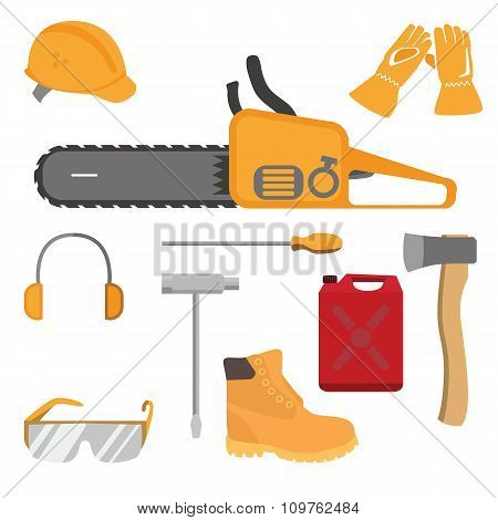 Chainsaw and accessories