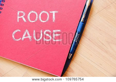 Root Cause Write On Notebook
