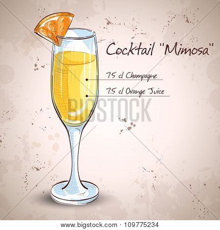 Cocktail alcohol Mimosa