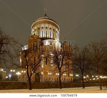classical Armenian cathedral in Moscow