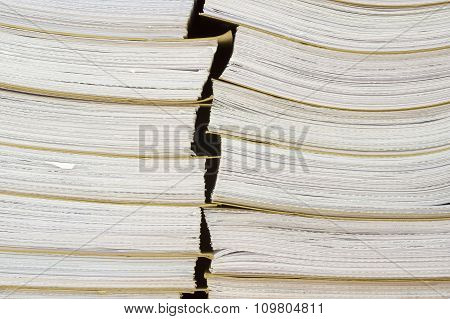 pile of archival documents