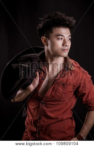 Portrait Of Asian Young Man