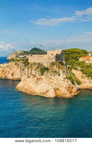 Fort Lovrjenac (St. Lawrence) in Dubrovnik, Croatia, Adriatic coast