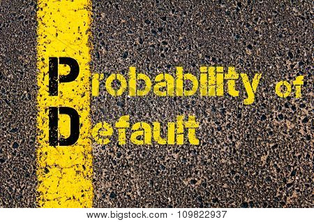 Accounting Business Acronym Pd Probability Of Default