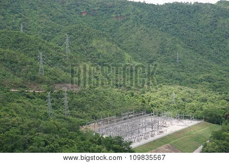 View Of Srinakarin Dam In Kanchanaburi