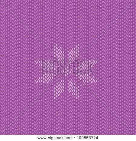 Knited Ornamental Snowflake