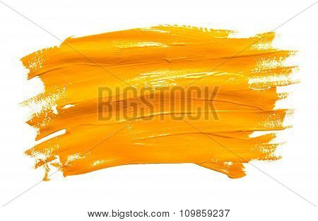 Paint Brush Stroke Texture Ochre Watercolor