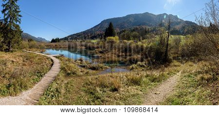 Zelenci Lake In Slovenia.
