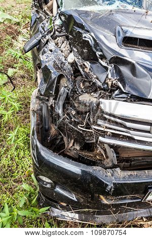 Auto Accident In The Field