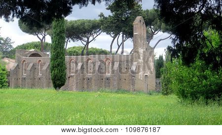 ruined church