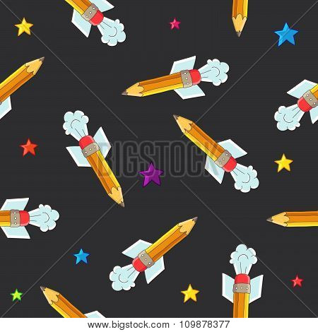 Vector pattern of the pencil-rocket