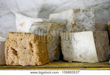 Pieces If Rustic Handmade Soap