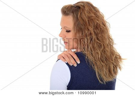 Woman suffering from tension