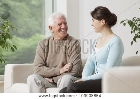Old Man And Young Woman