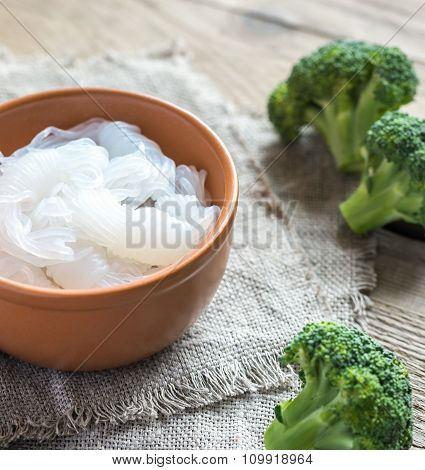 Bowl Of Shirataki Noodles