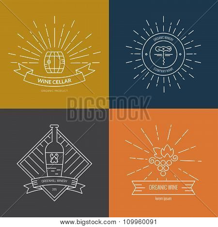 Hipster Wine Logo