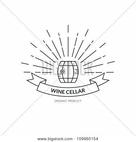Hipster Wine Logo