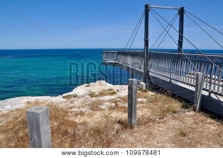 Viewing Bridge on Indian Ocean Coast Line: Cape Peron, Western Australia
