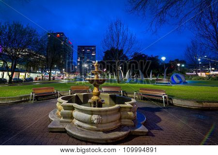 Hindmarsh Square at night, Adelaide