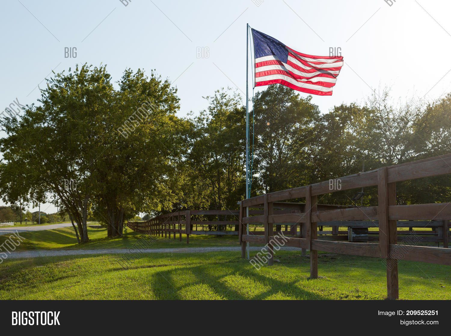 American Flag Yard Image & Photo (Free Trial) Bigstock