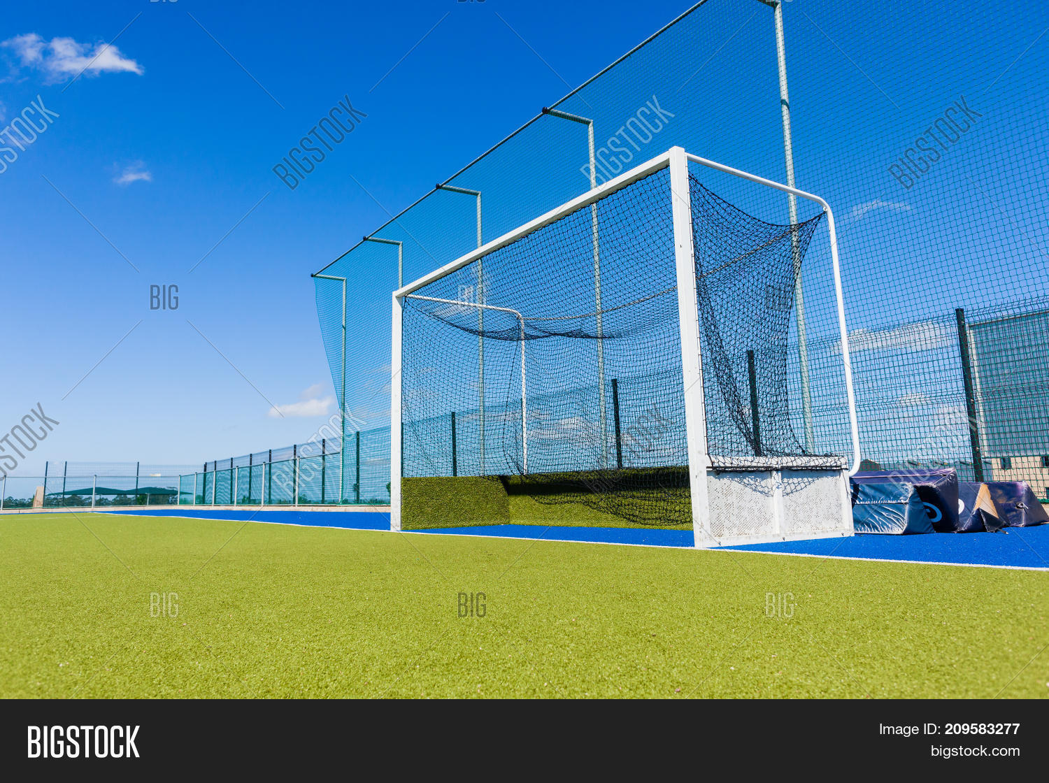 Hockey Goals Blue Sky Image & Photo (Free Trial) Bigstock