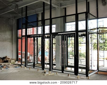Construction Site Of An Industrial Building Inside