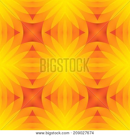 Red orange yellow abstract texture. Seamless tile. Optimistic and energetic background illustration. Home decor fabric design sample. Textile print pattern. Motif for pillows, cushions, tablecloths