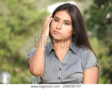 Worrisome Teenage Girl