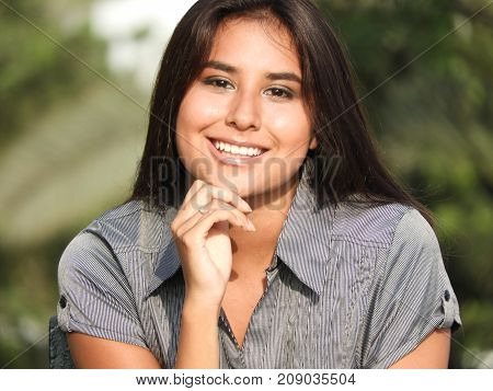 Smiling Hispanic Girl