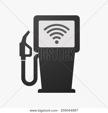 Isolated Fuel Pump With A Radio Signal Sign