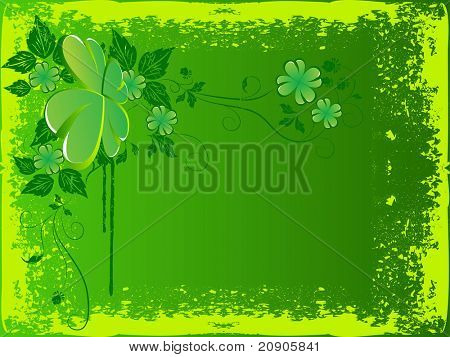 grunge vektorové pozadí abstraktní st. patricks