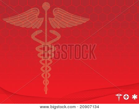 ilustração em vetor vermelho símbolo médico