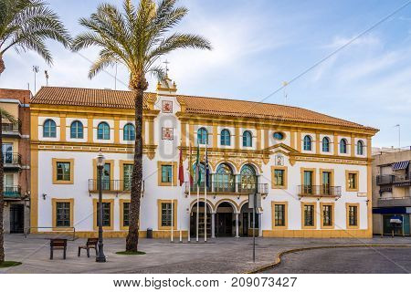 City hall at the place of Constitution in Dos Hermanas town near Sevilla in Spain