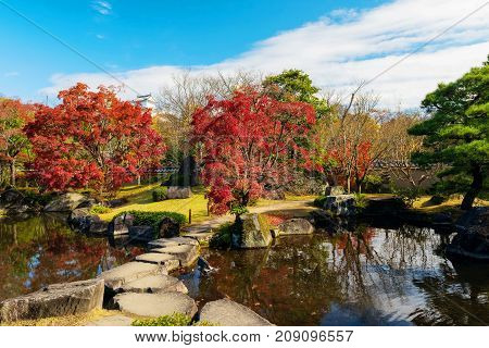 Koko-en Autumn Garden In Himeji