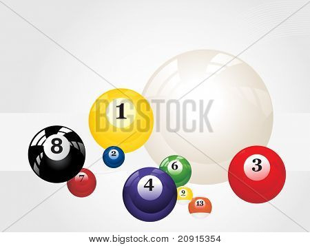 Abstract vector pool balls