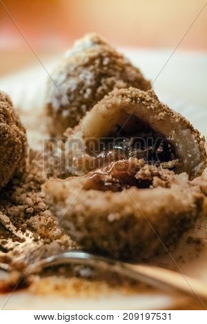 Plum Dumplings Close Up