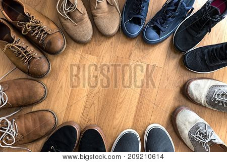 Shoes Styles Collection Lifestyles Footwear Fashion Close-up Big Collection