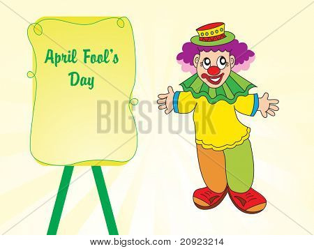 absztrakt joker bolondok napja banner