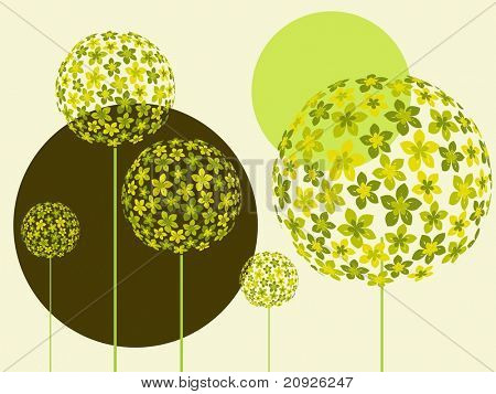 ekologické pozadí abstraktní, vektorové ilustrace