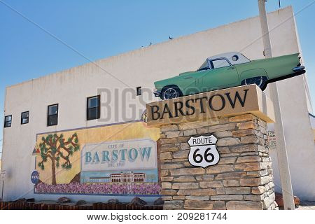 Barstow City Limits Sign