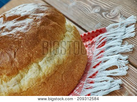 Russian   Round Bread - Karavai