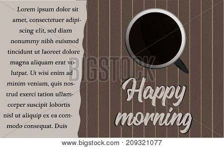 Poster of the cup of morning coffee