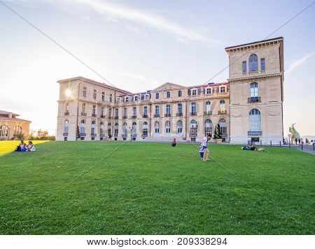 MARSEILLE FRANCE - AUGUST 07 2017: Palais du Pharo in Marseille France.